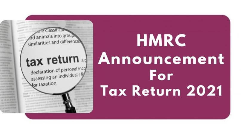 HMRC Announcement tax return 2021